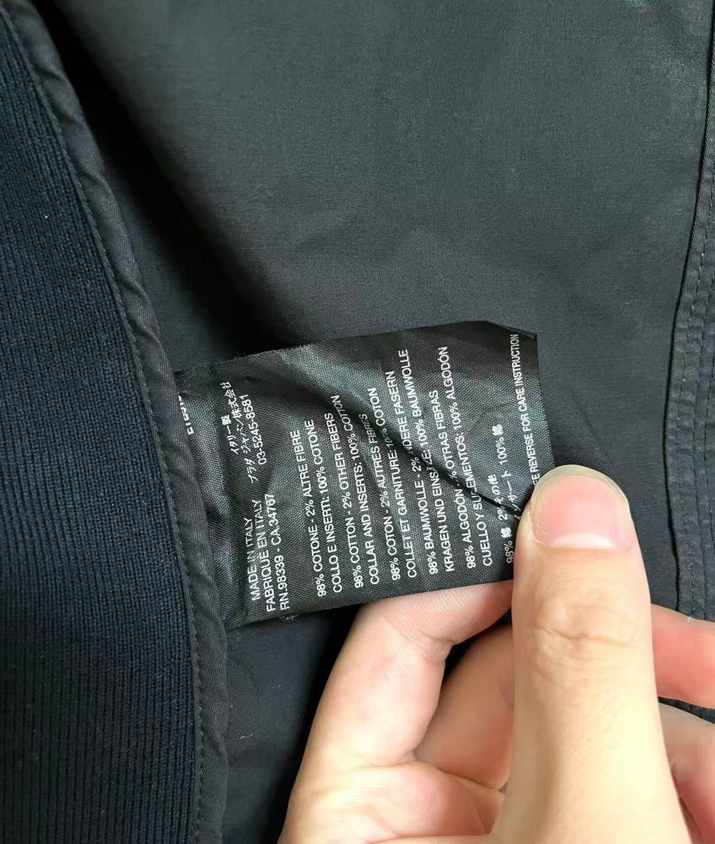 Prada Sport Contrast Stitch Nylon Moto Jacket