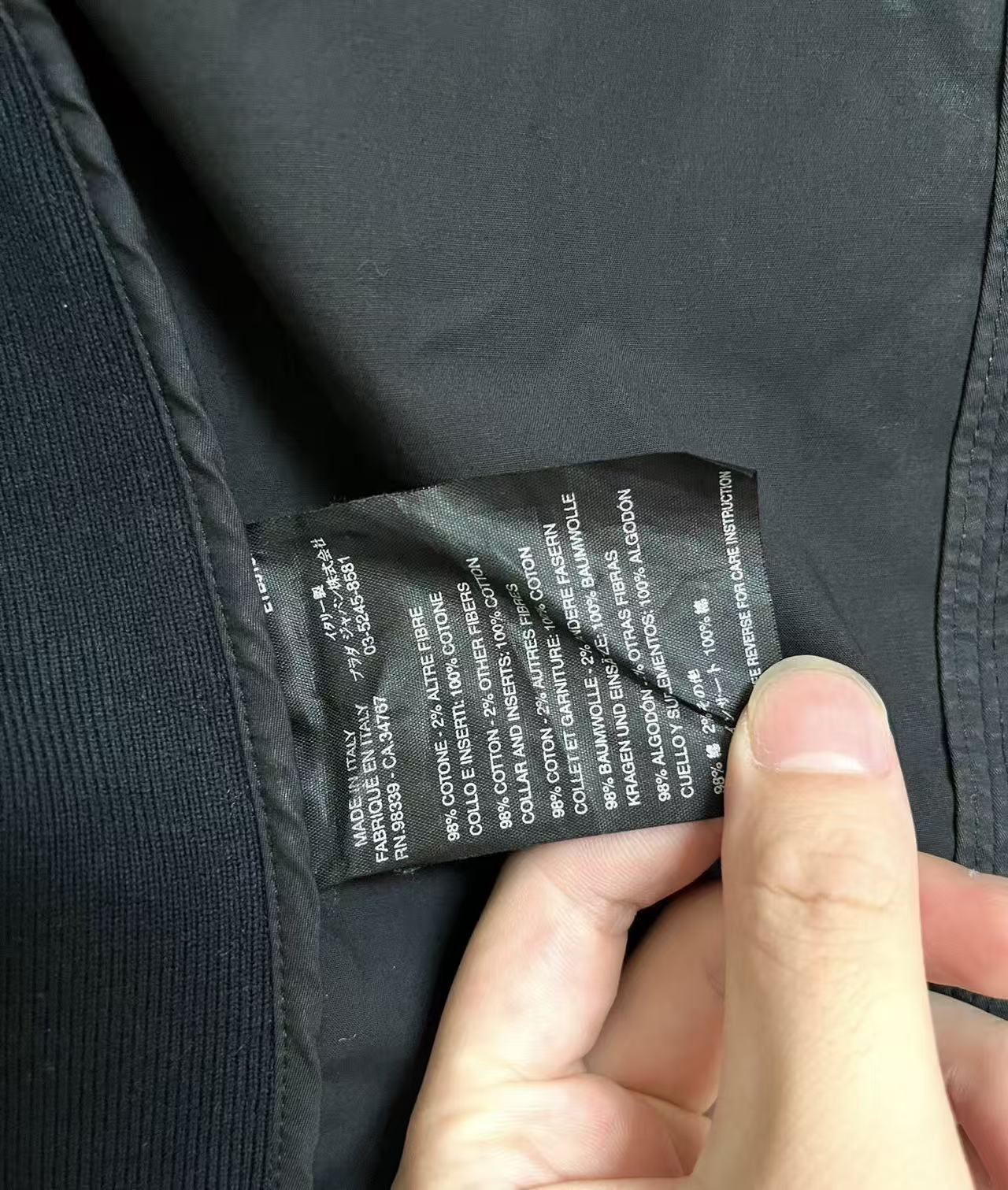 Prada Sport Contrast Stitch Nylon Moto Jacket