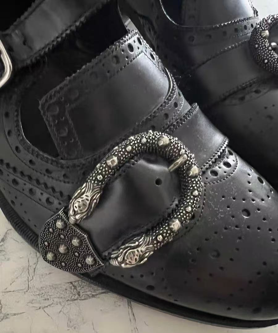 Gucci Bee Accent Leather Boots