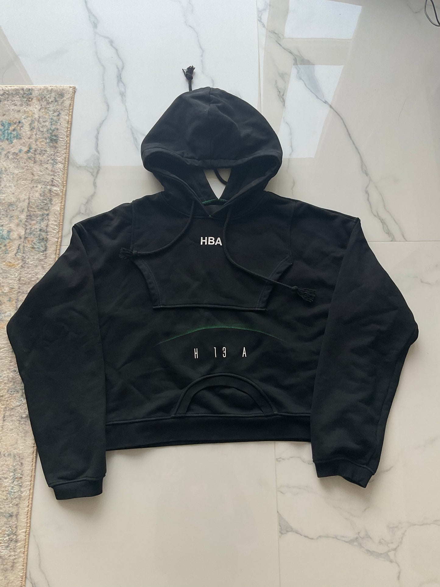 Hood by air two way hoodie