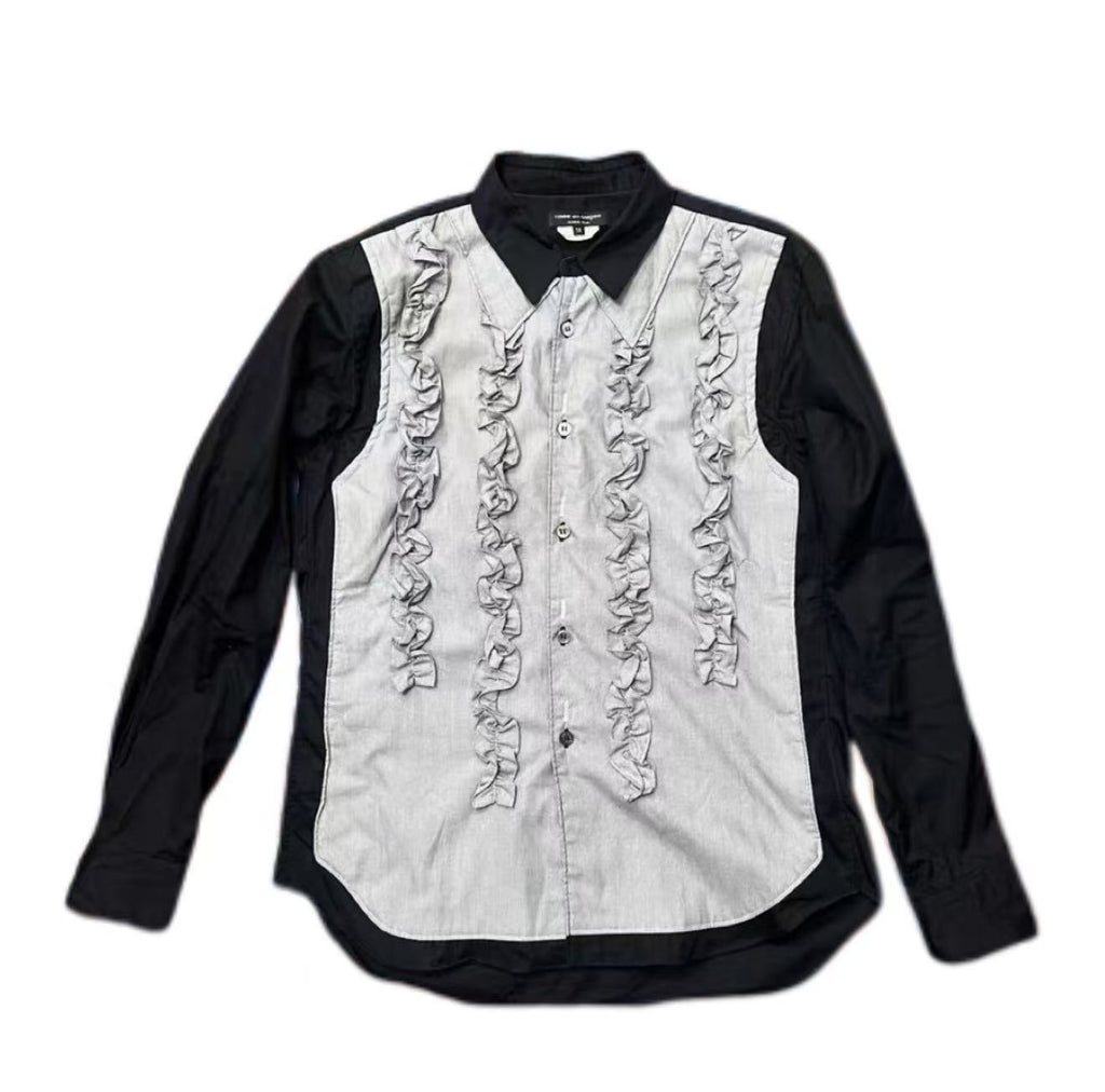 Comme Des Garcons Homme Plus  Bib Frill Panel Shirt