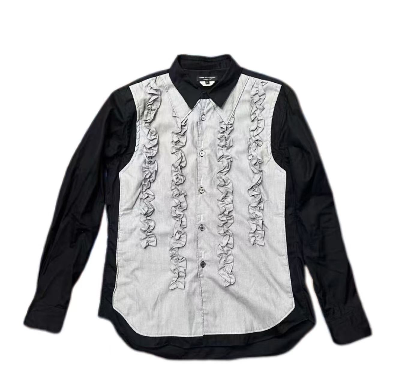 Comme Des Garcons Homme Plus  Bib Frill Panel Shirt