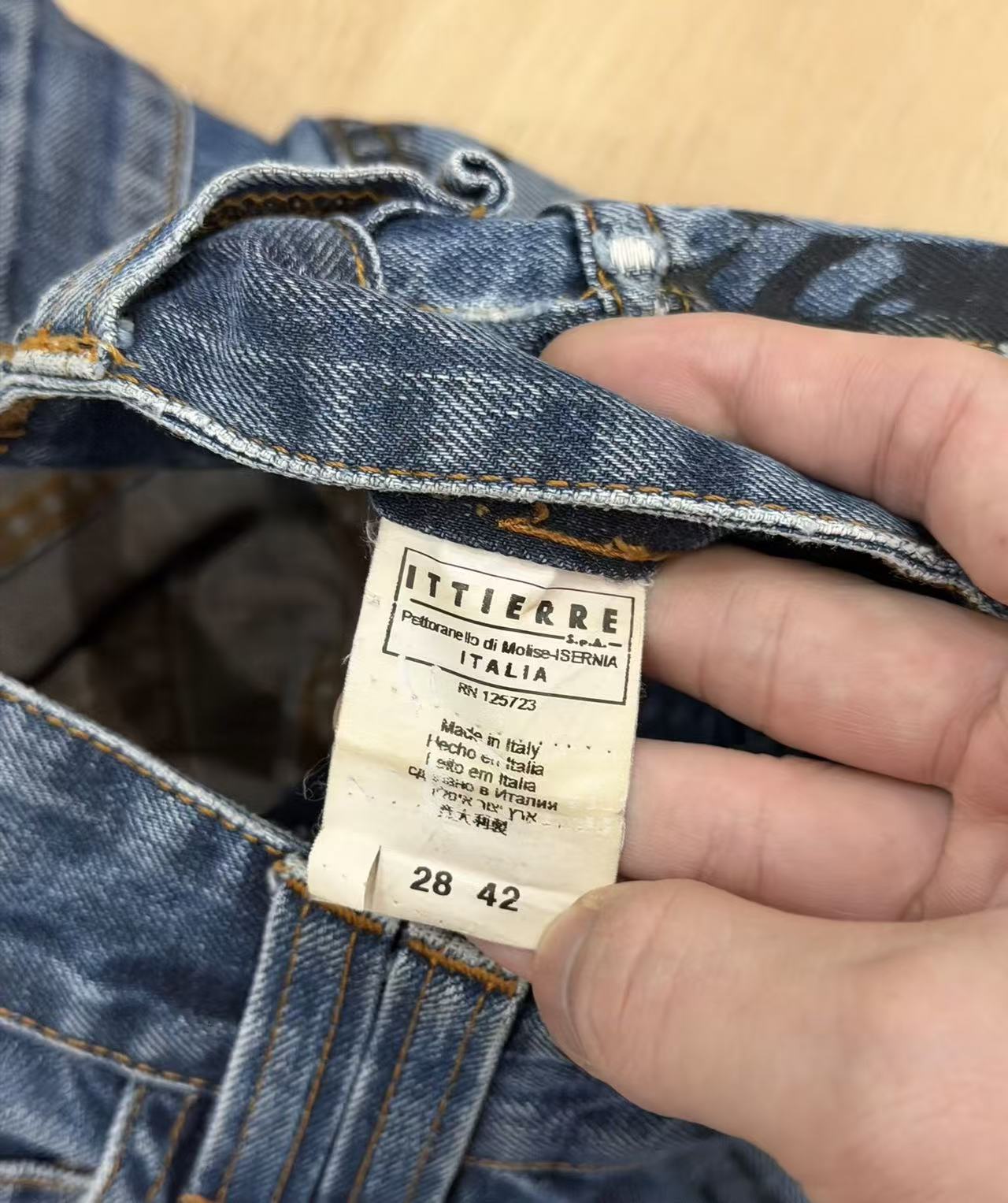 John Galliano Newspaper Print Jeans