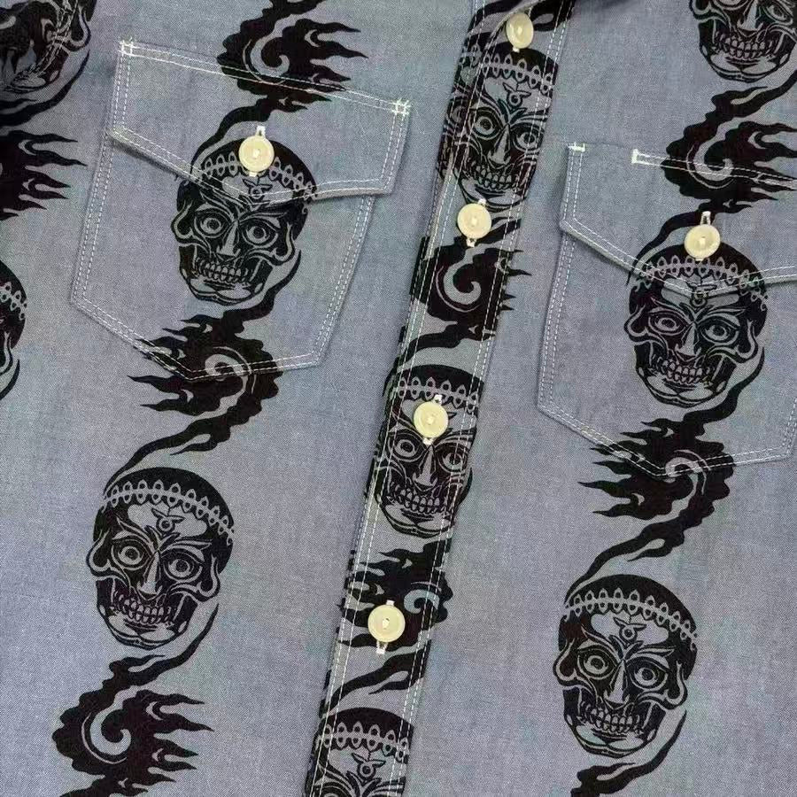 Number Nine 06AW Magical Design Skull Printed Shirt