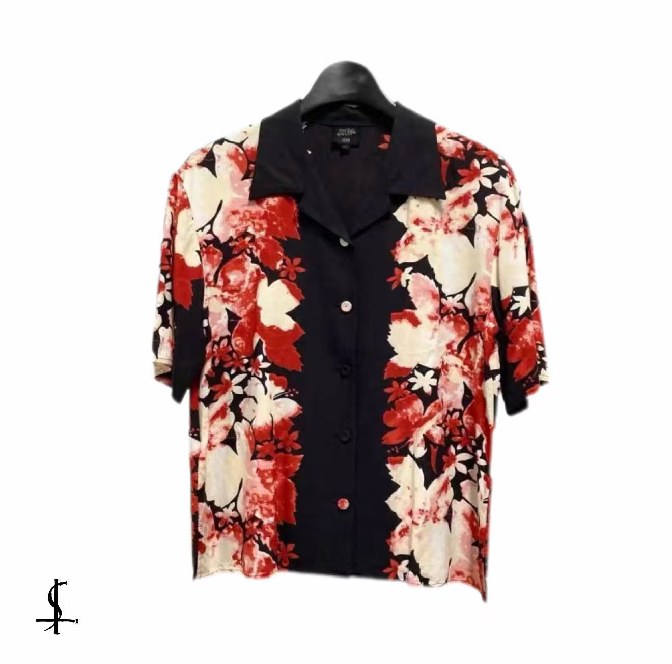 Jean Paul Gaultier Floral Short-Sleeve Shirt