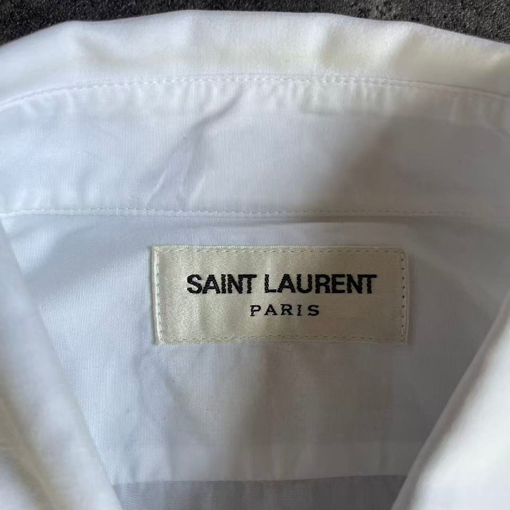 Saint Laurent 14AW Bib Ruffle Shirt Sample