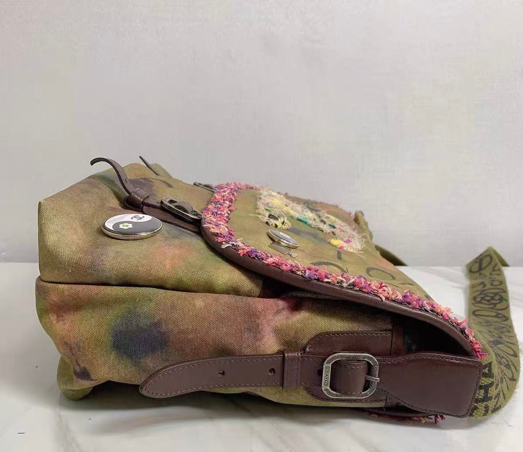 Chanel 2015 Graffiti  Canvas Messenger Bag