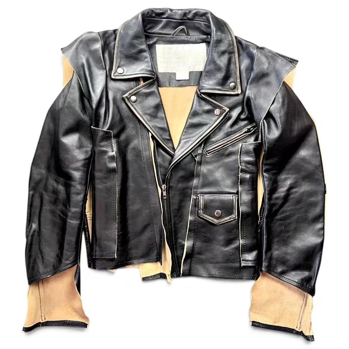 Masion Margiela x H&M 12SS Deconstructed Leather Jacket