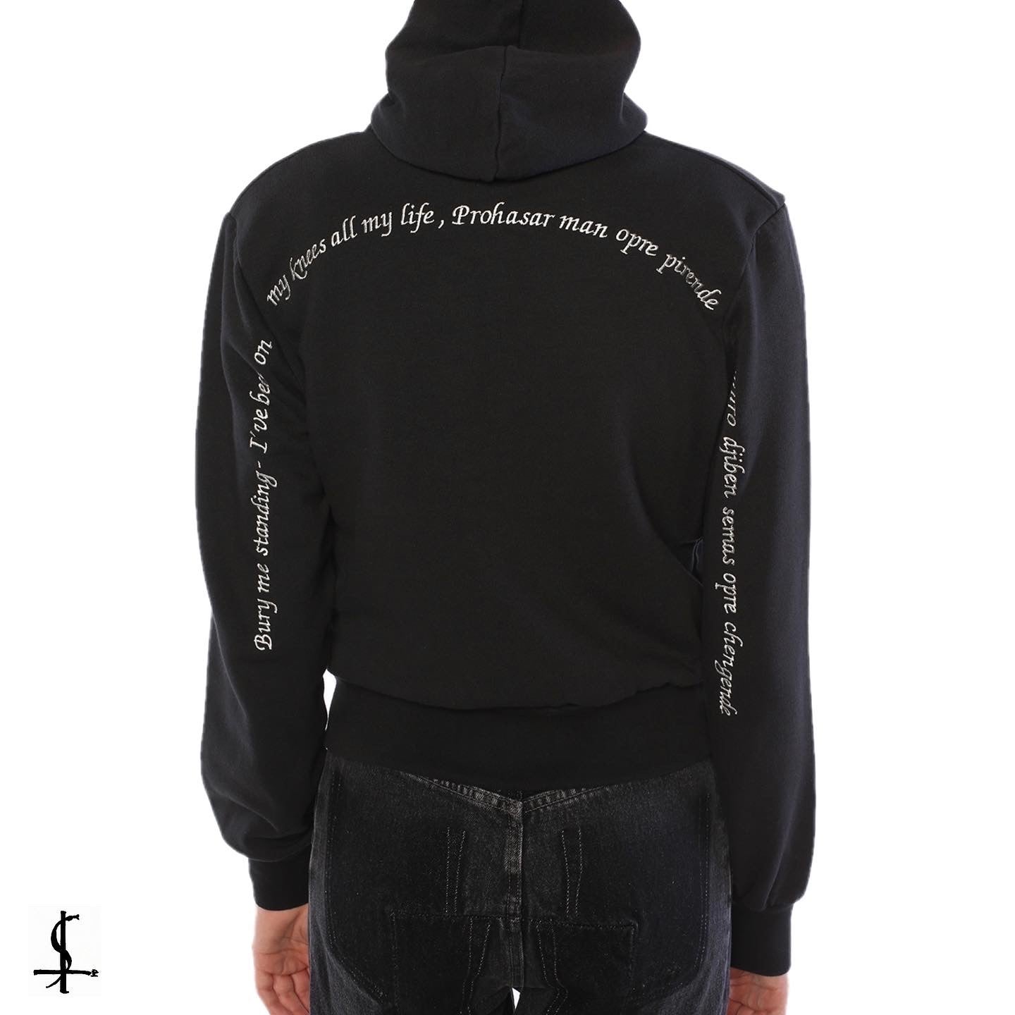 Vetements gypsy cropped hoodie