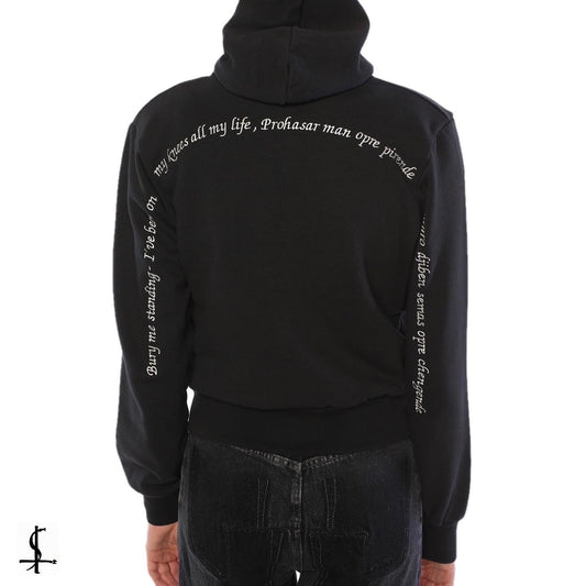 Vetements gypsy cropped hoodie