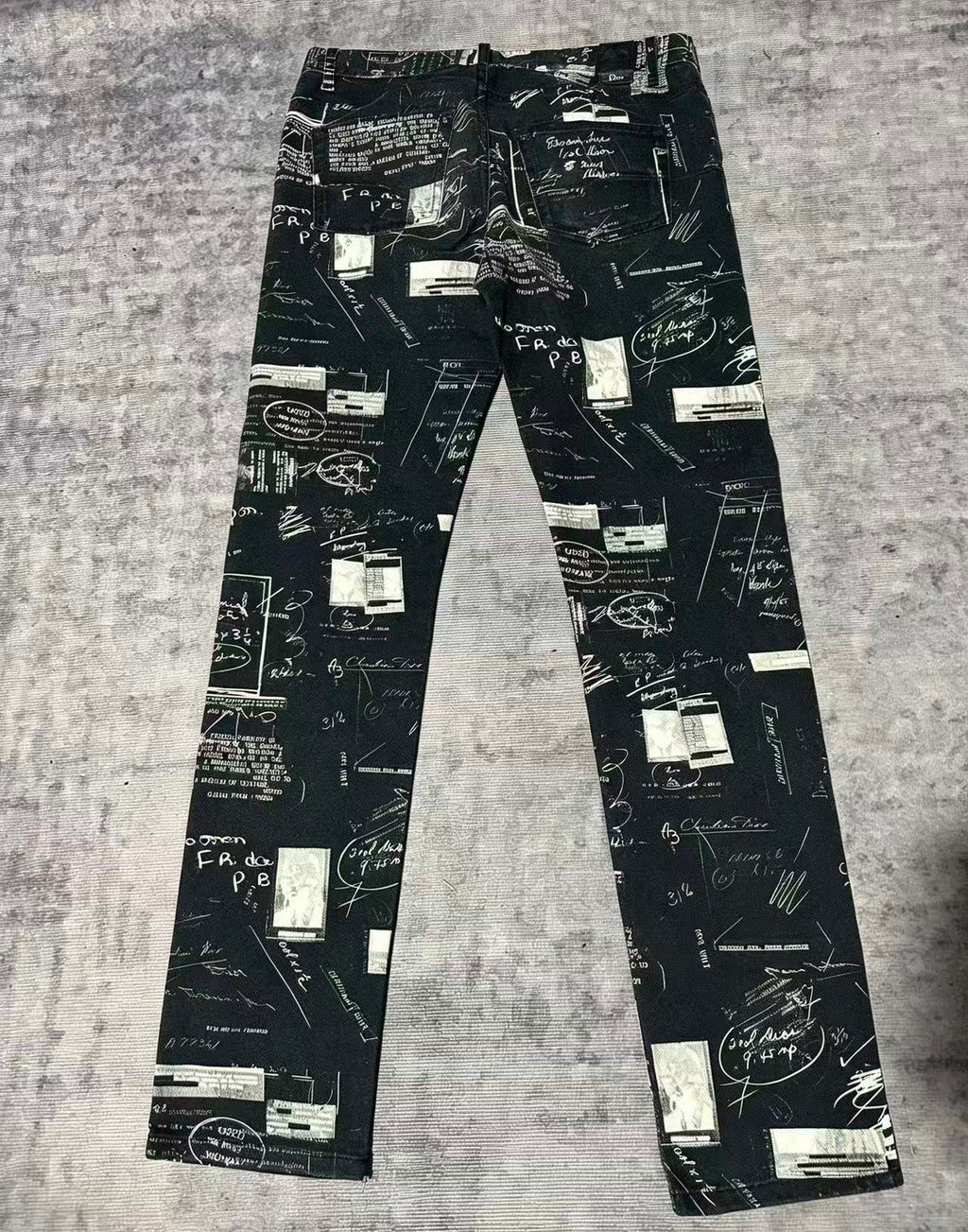 Dior Homme 15SS Handwritten Script Jeans