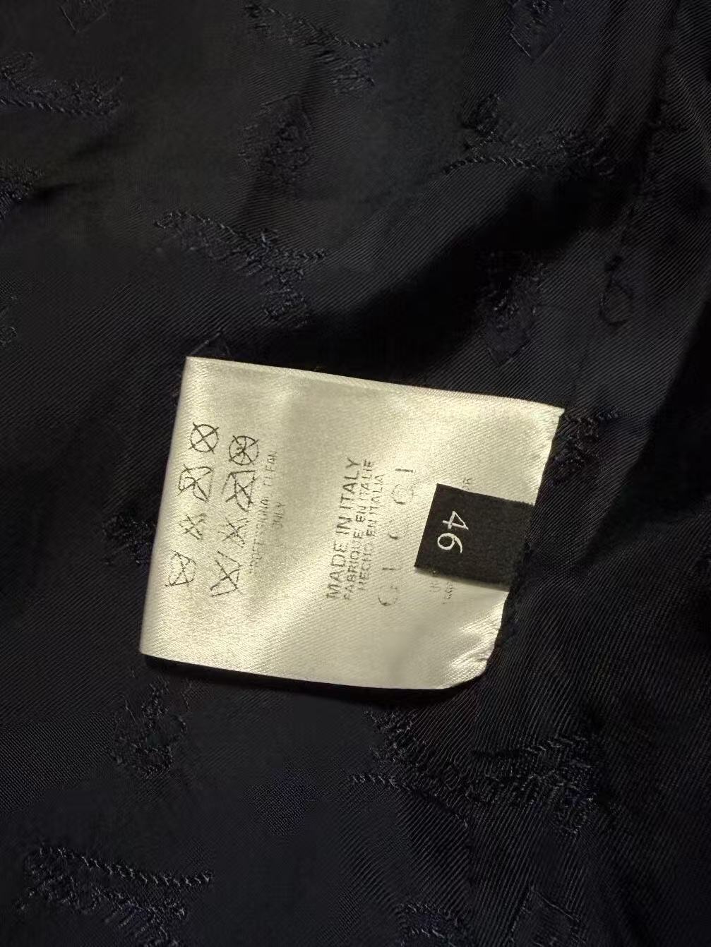 Gucci 08AW Runway Wool Buttoned Premium Jacket