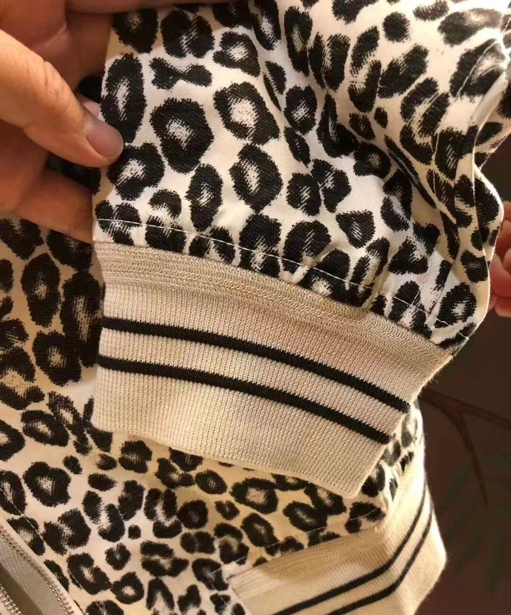 Alexander McQueen 14AW Leopard Print Bomber Jacket