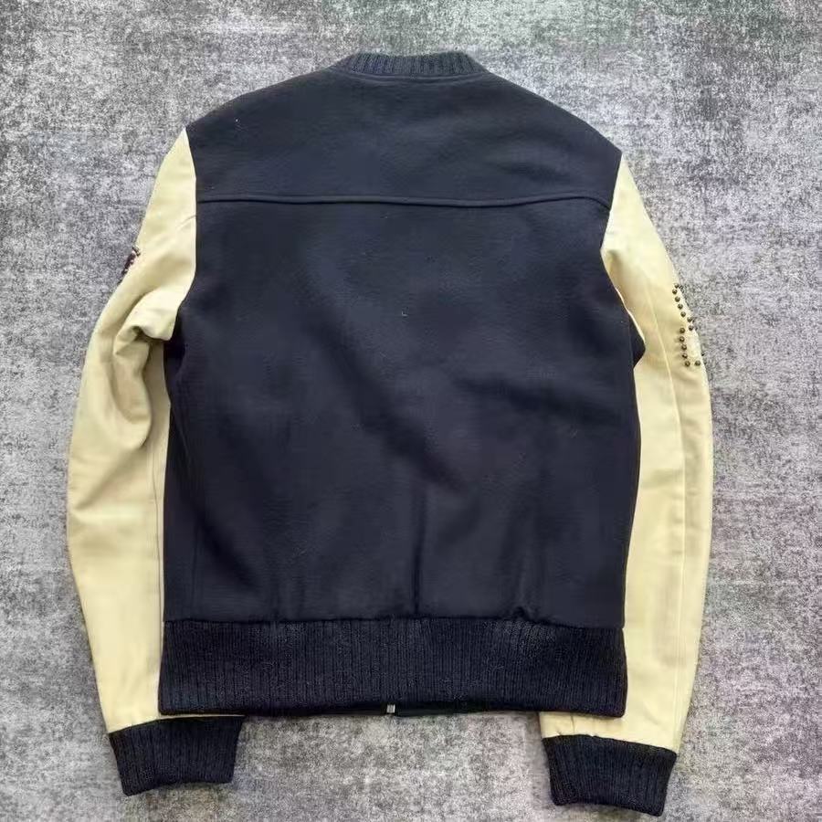 Gucci 17SS Floral Embroidery Studded  Panel Bomber Jacket