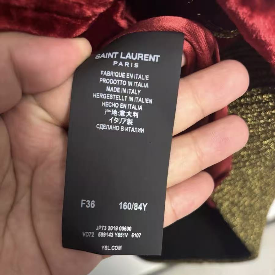 Saint Laurent 19AW Sequin Hand Beaded 'Sukajan' Souvenir Jacket