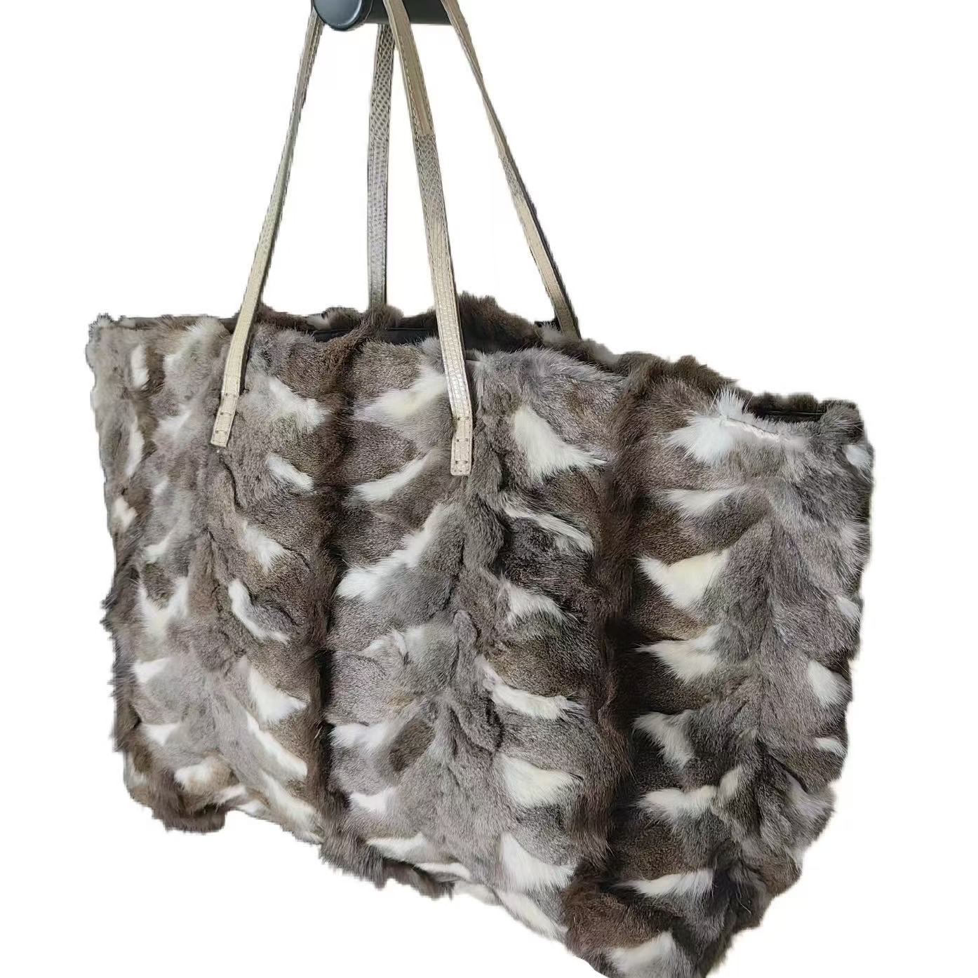 Fendi snakeskin chincella fur bag