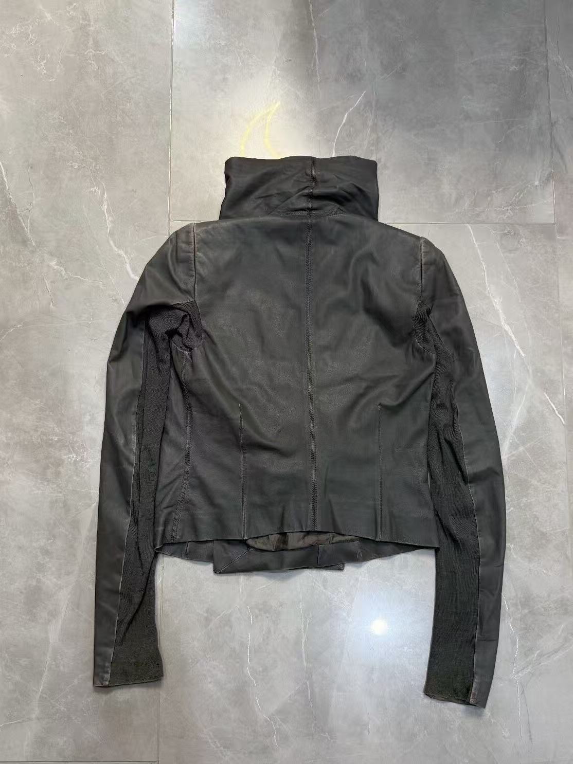Rick Owens 15SS High-Neck Lambskin Jacket