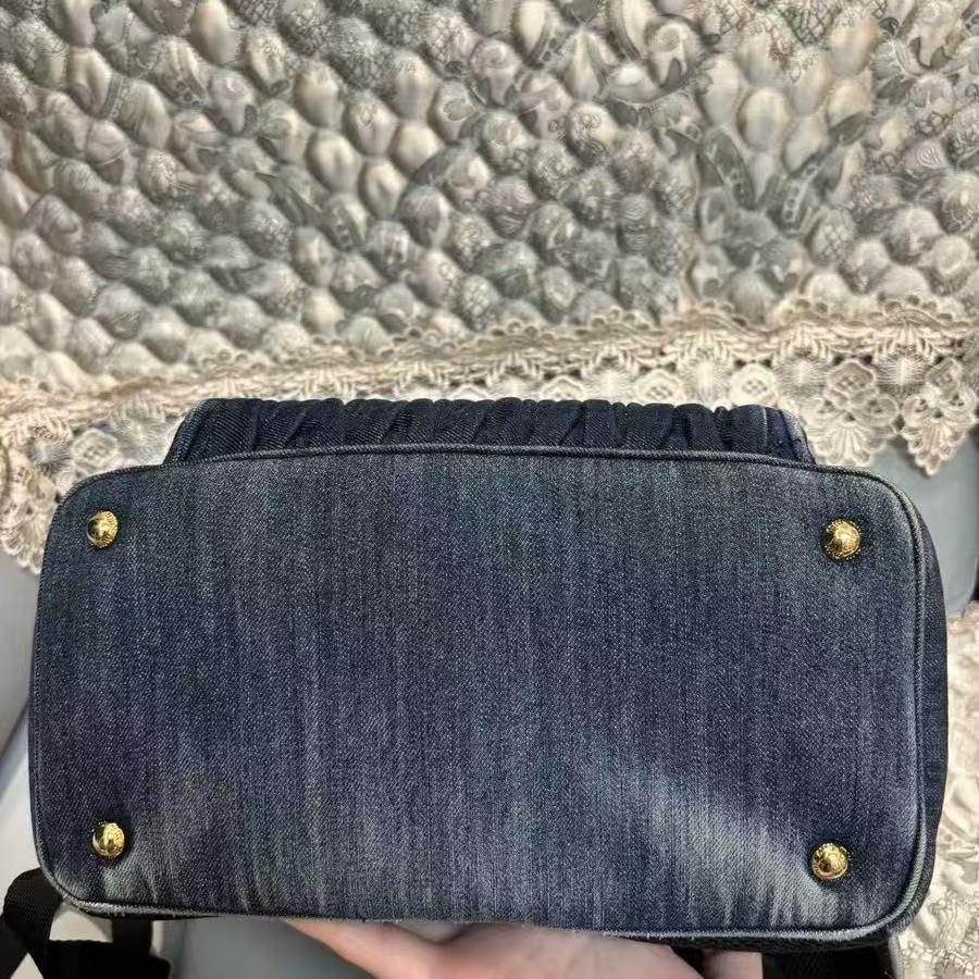 miu miu denim backpack