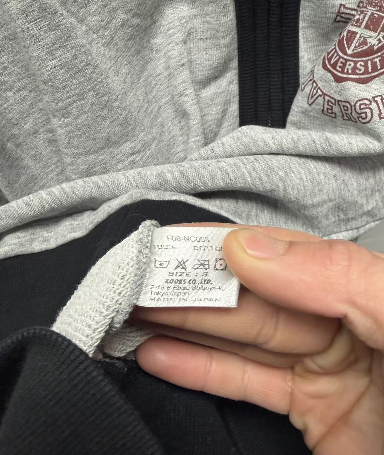 Number (N)ine AW08 Hardcore University Zip Cardigan
