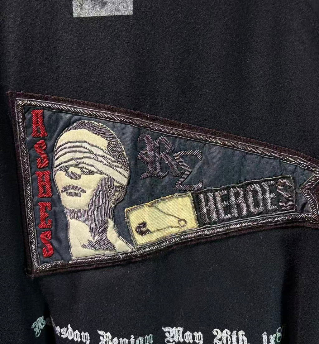 Raf by Raf Simons 06AW Ashes & Heroes Varsity Jacket