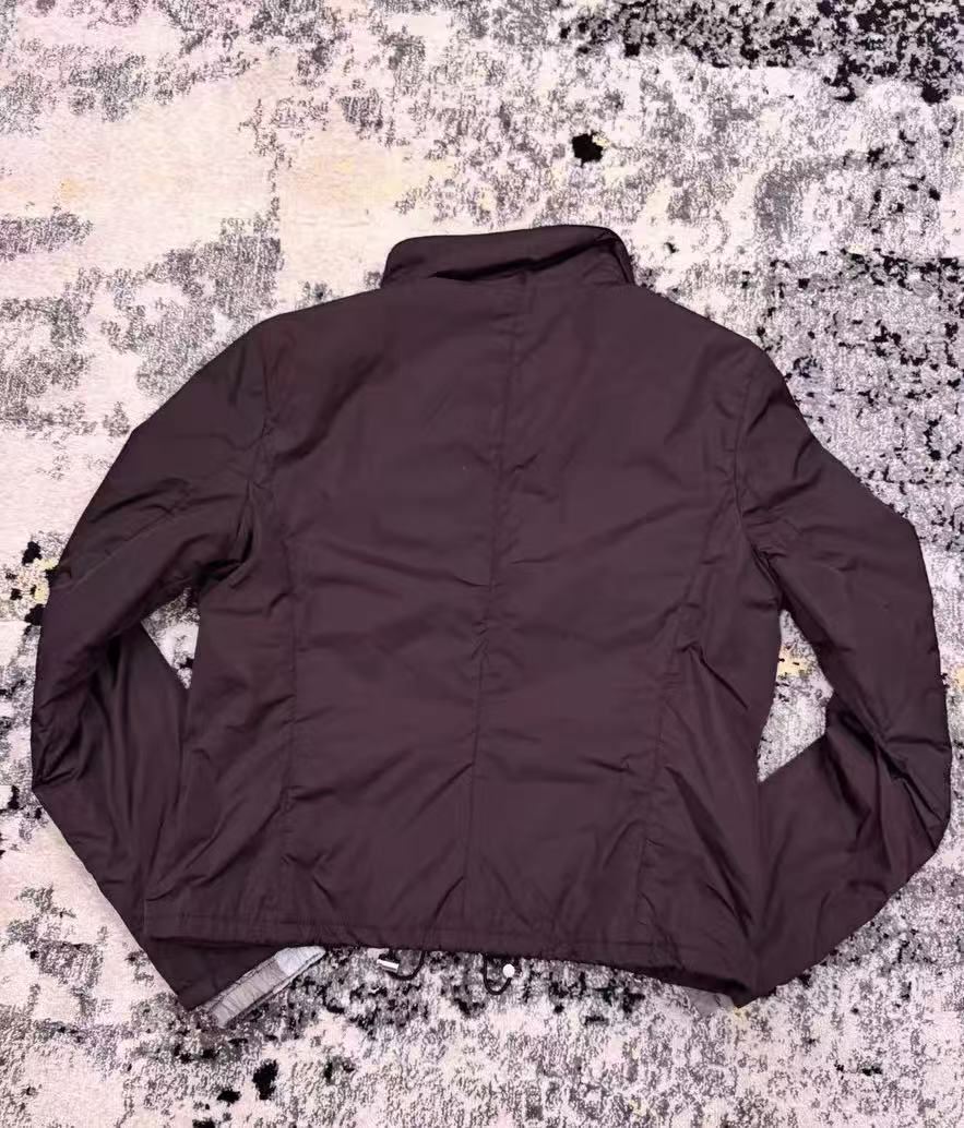 Prada Burgundy Polyester Reversible Jacket