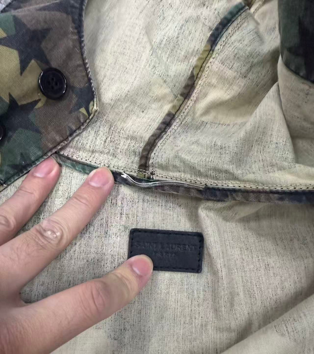 Saint Laurent 16AW Star Camo Military Jacket