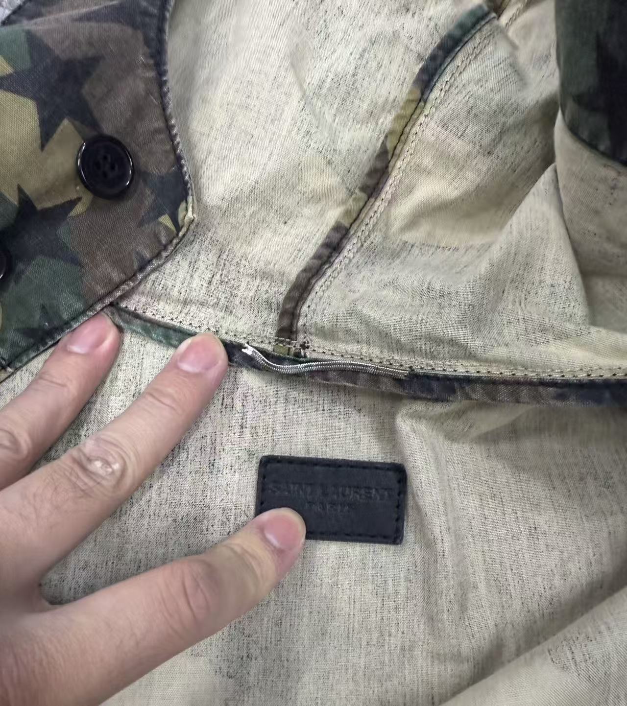 Saint Laurent 16AW Star Camo Military Jacket