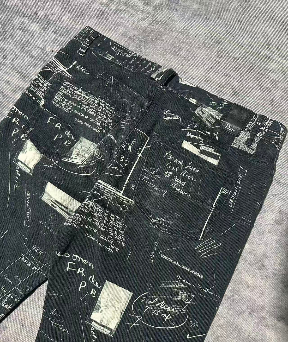 Dior Homme 15SS Handwritten Script Jeans