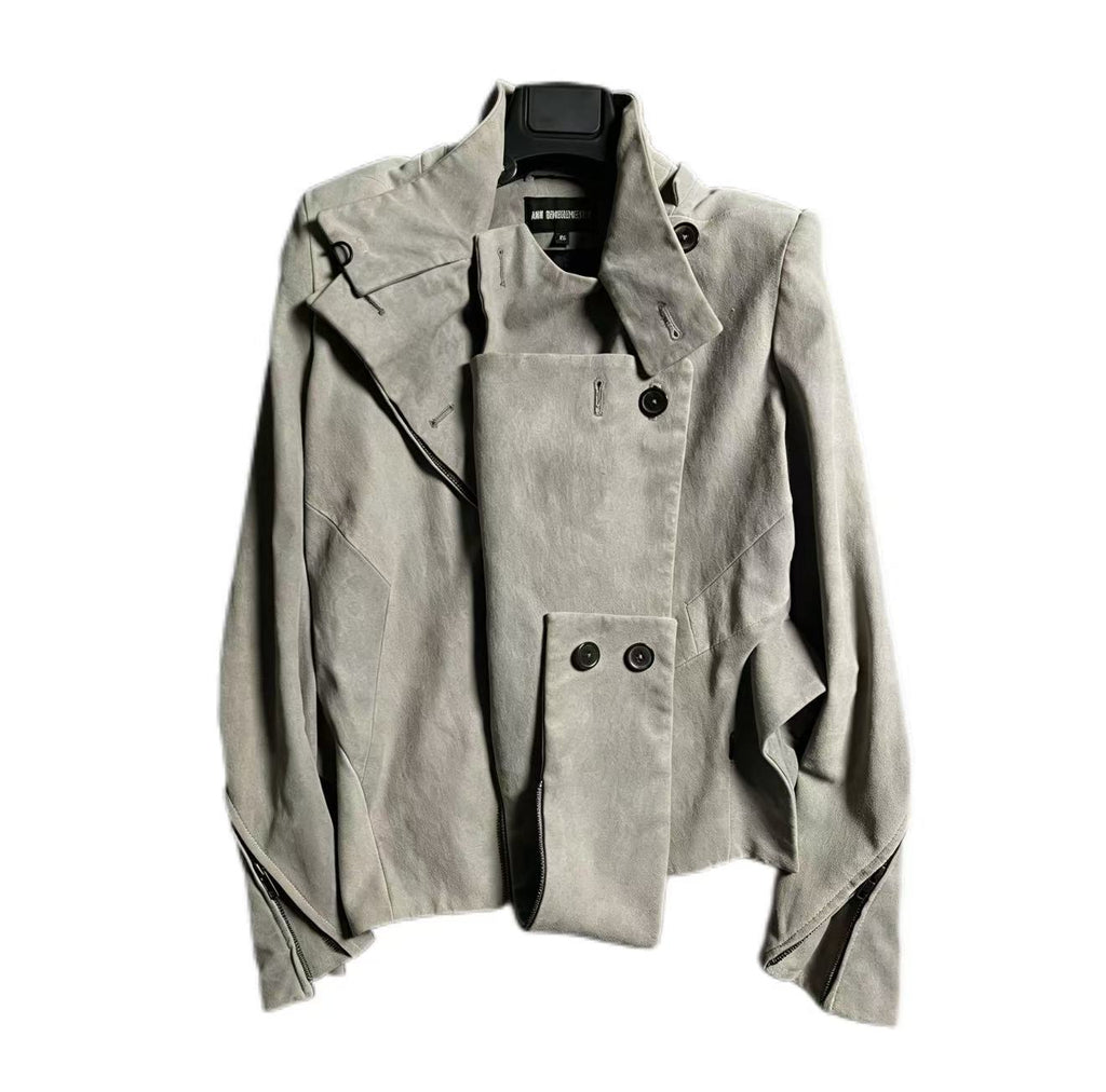 Ann Demeulemeester 12FW Deconstructed Leather Jacket