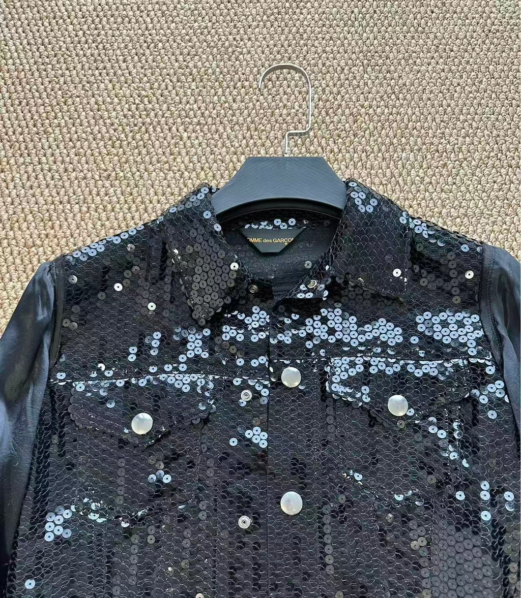Comme des Garçons Black Sequin Jacket