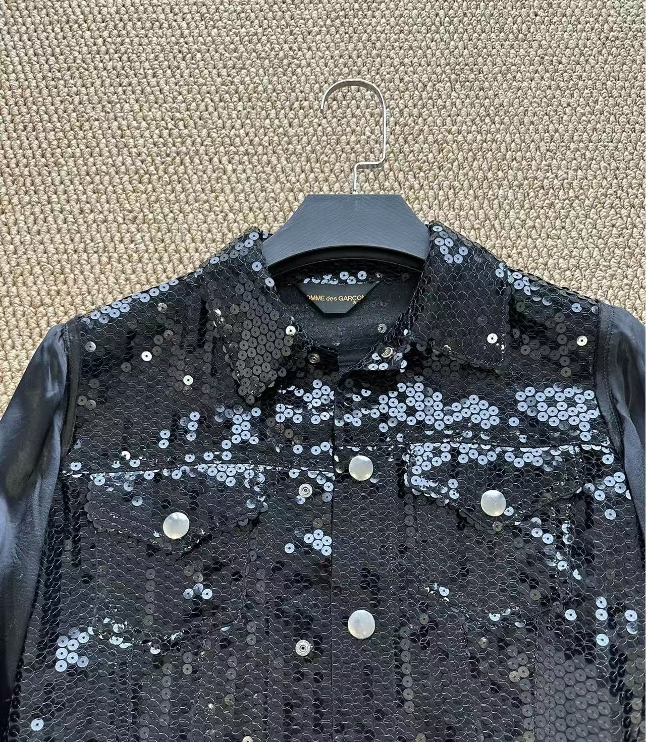 Comme des Garçons Black Sequin Jacket