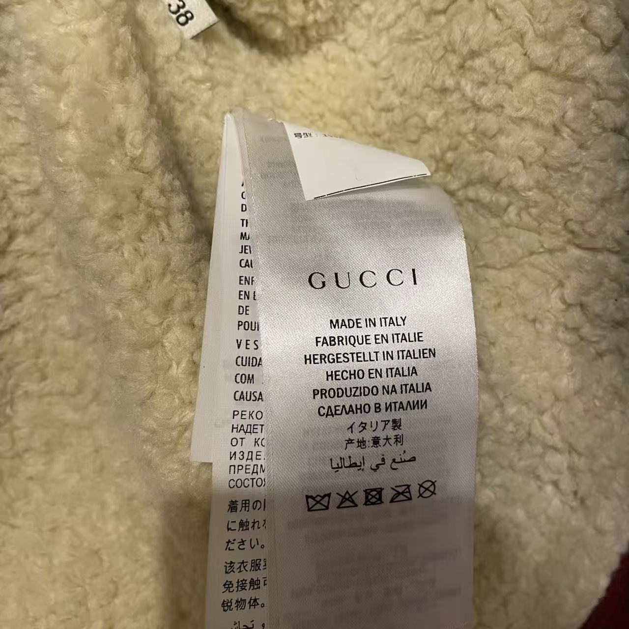Gucci 17AW Blind For Love Bleached Tie-Dye Studded Biker Jacket