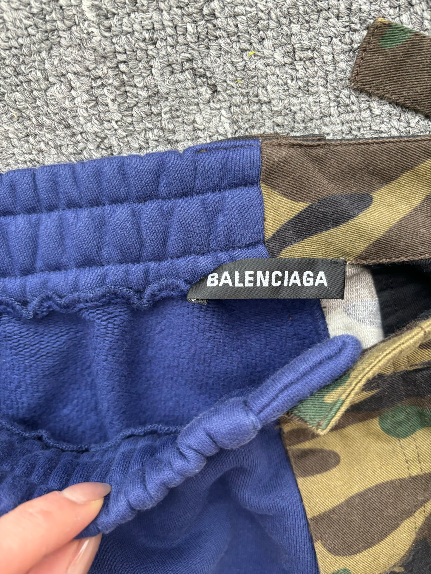 Balenciaga half camo shorts