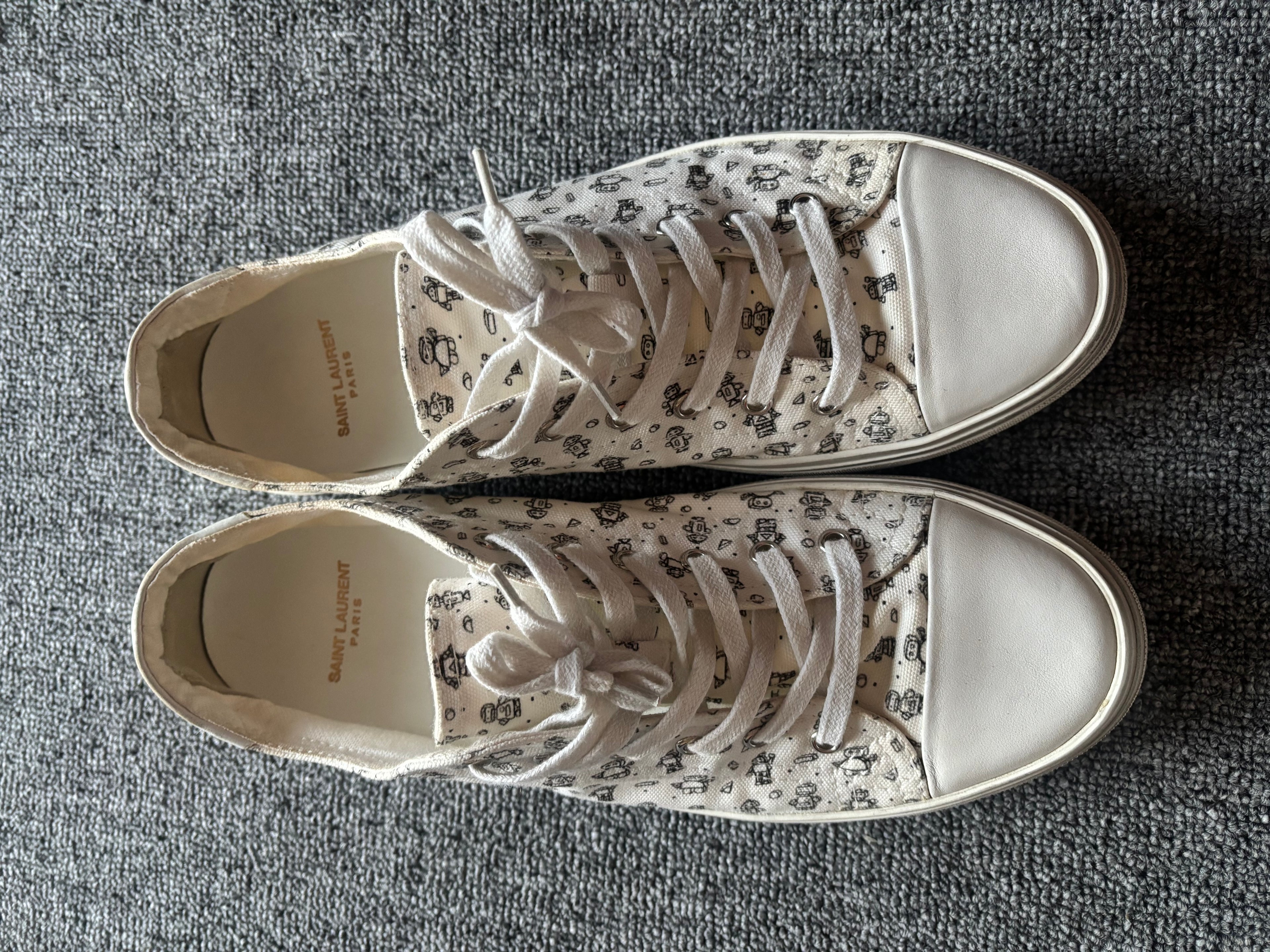 SAINT LAURENT SOLARIS MINI ROBOT SNEAKERS