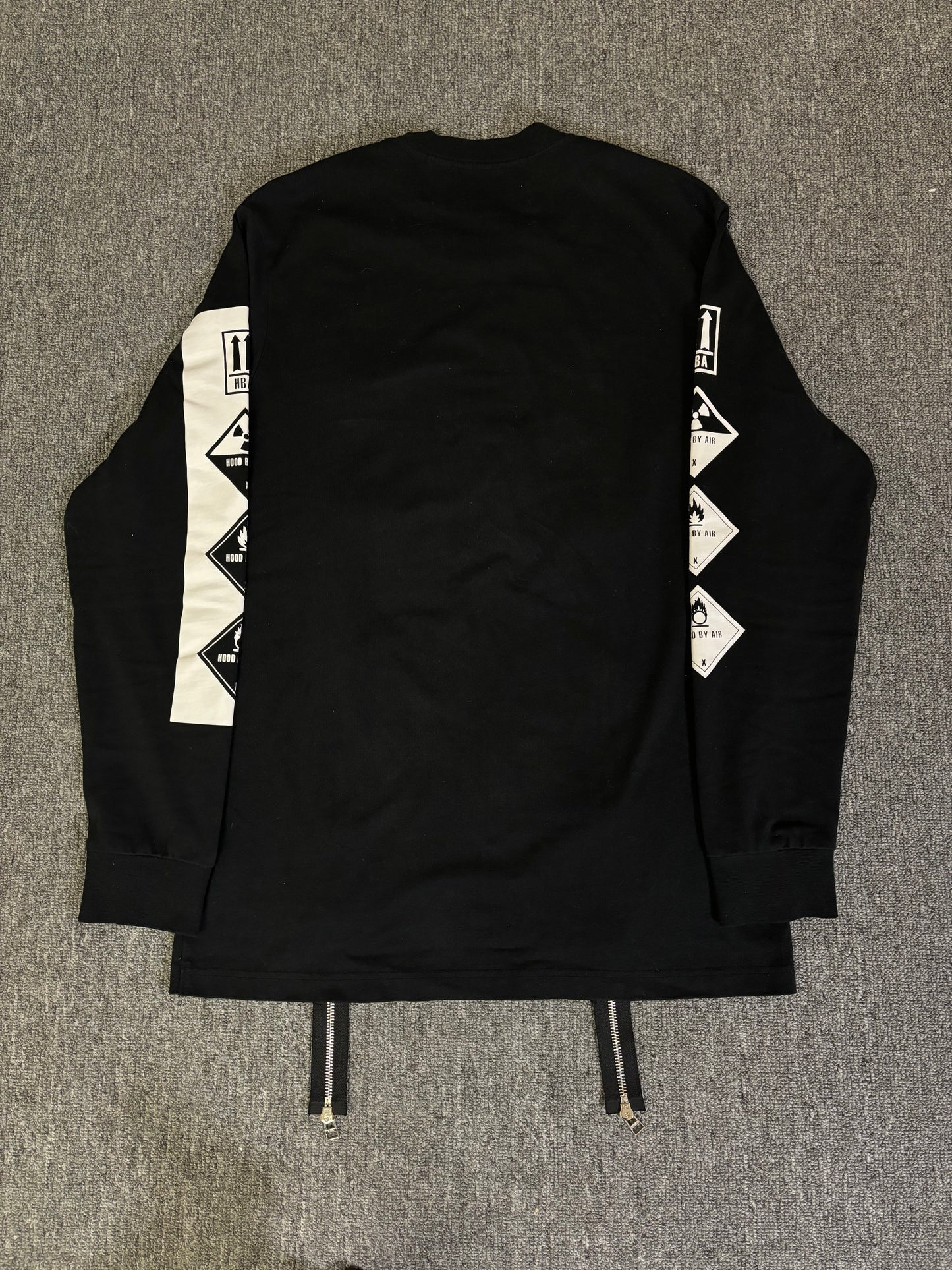 Hood by air double zipper tshirt