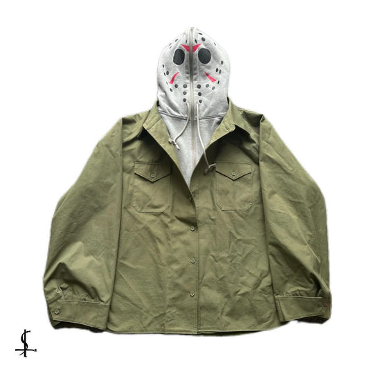 Hood by air Freddy vs Jason face mask jacket