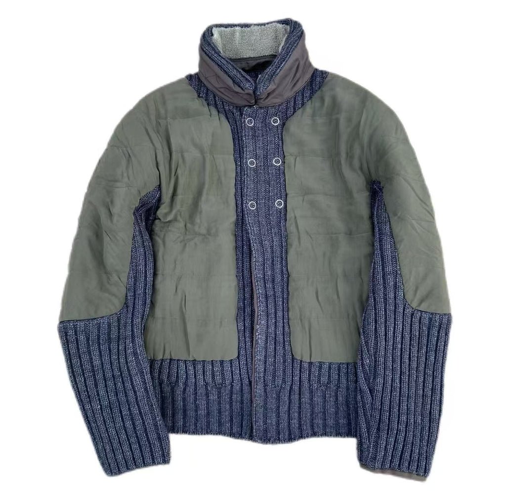 Undercover 10AW Knit & Silk & Wool Blend Padded Jacket