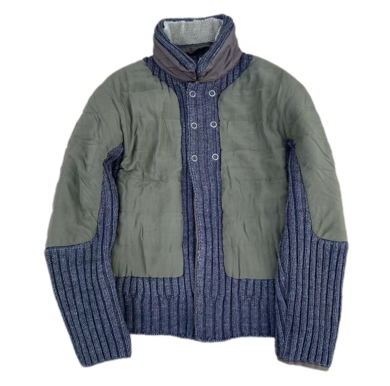 Undercover 10AW Knit & Silk & Wool Blend Padded Jacket