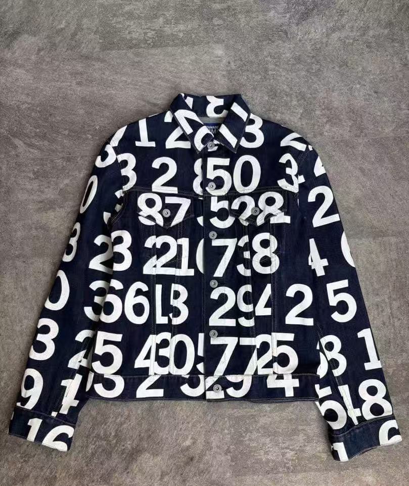 Junya Watanabe 03ss Numbers Hand-Paint Indigo Denim