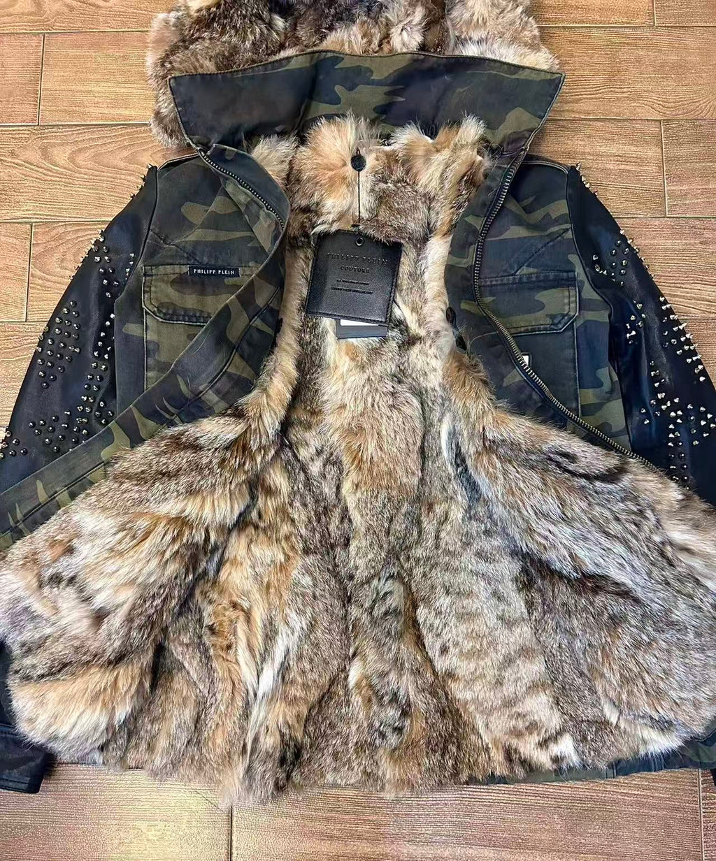 Philipp Plein FW15 Camouflage Parka