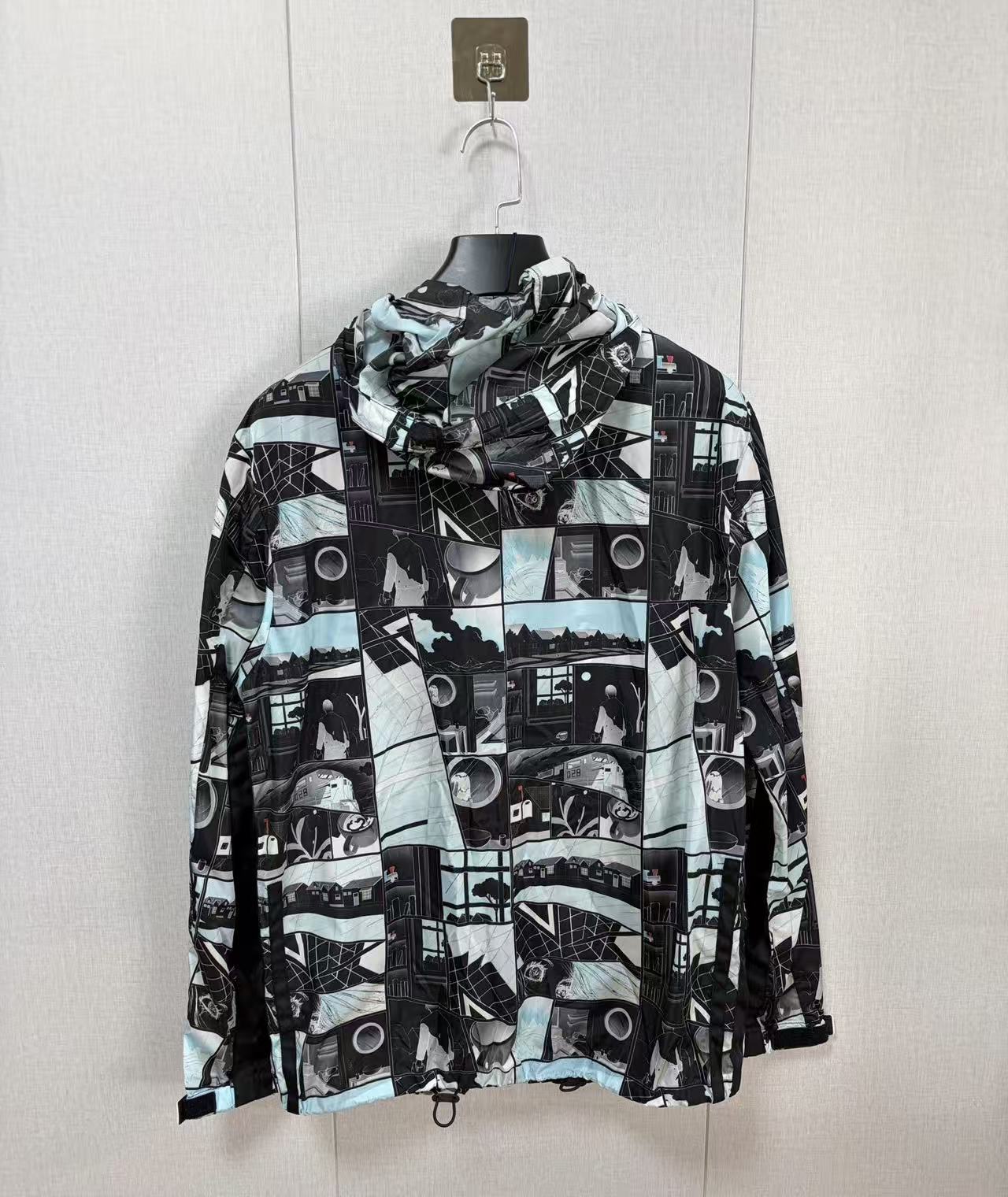 Prada 18SS Pop Art Comic Graphic Print Hooded Jacket