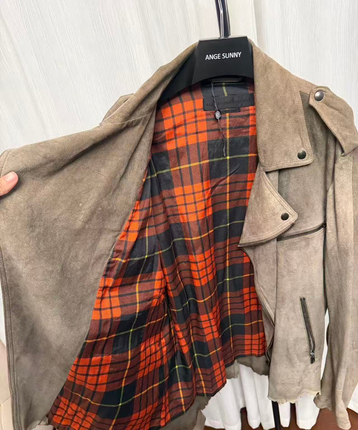 Alexander Mcqueen 11SS Deconstructed Suede Moto Jacket