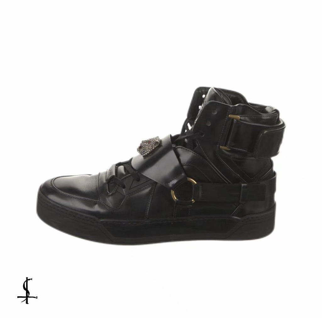 Gucci 16FW Major Tiger Leather Boots