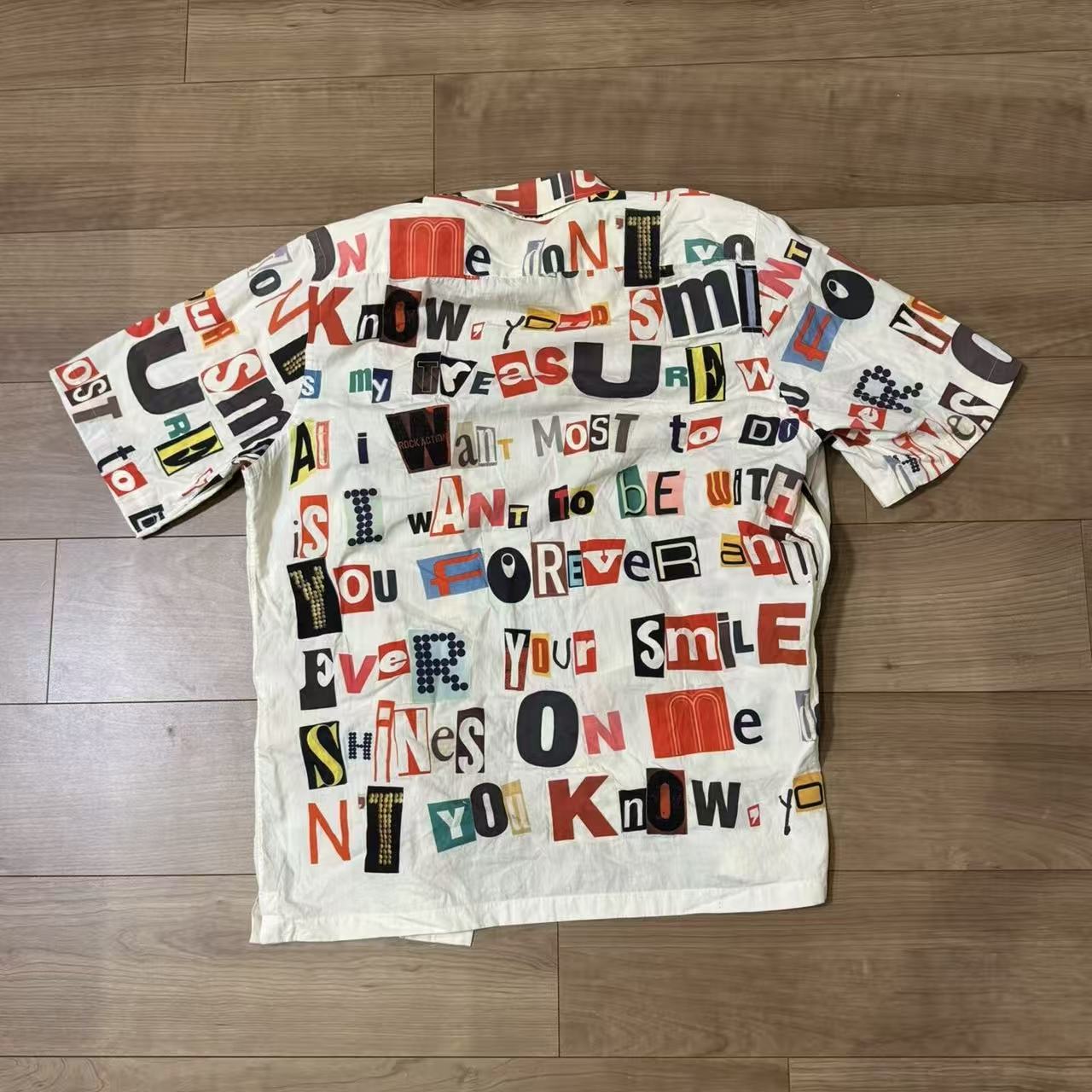 Junya Watanabe 02SS Ransom Note Poem Shirt