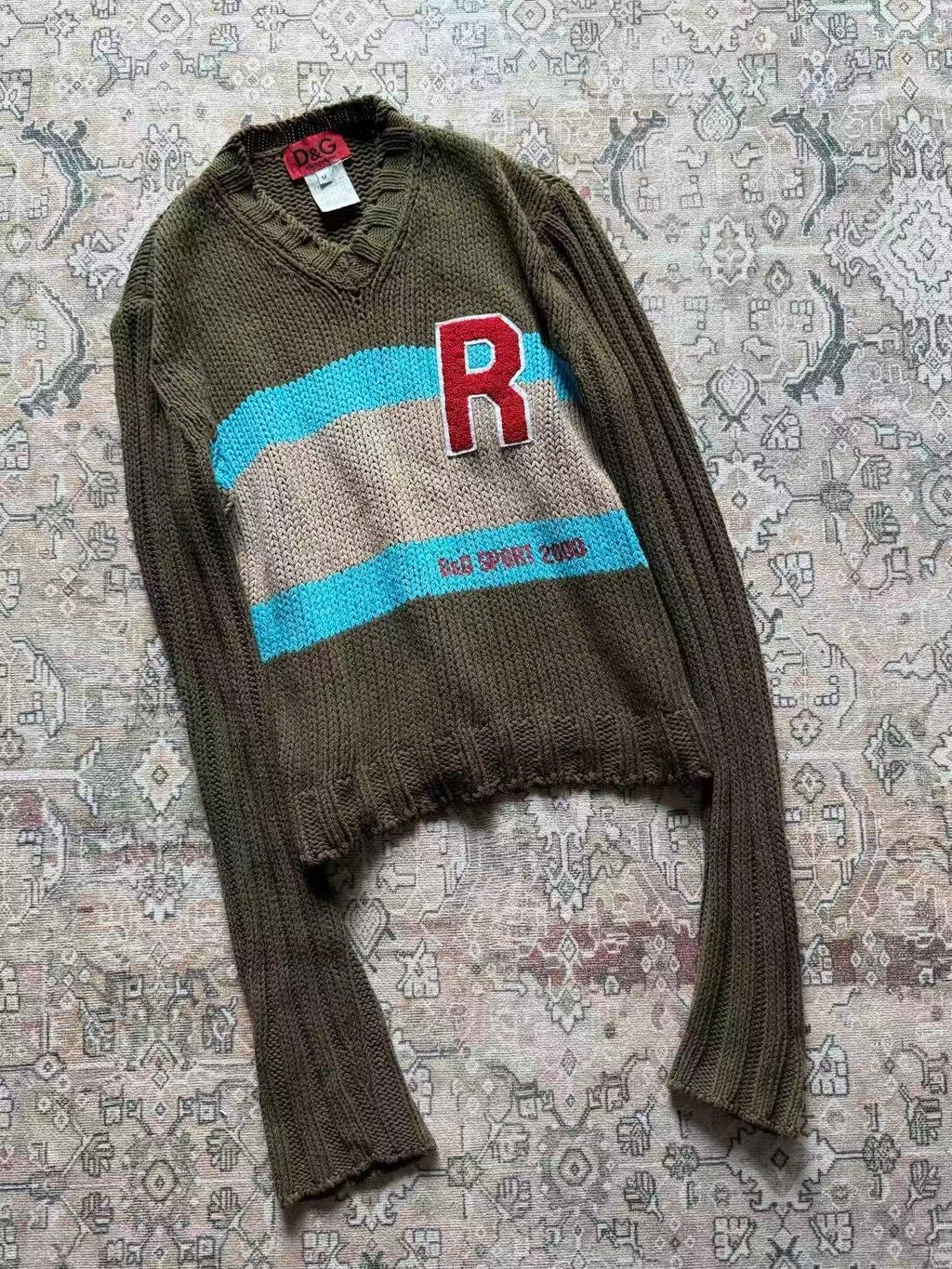 Dolce&Gabbana D&G Sports 2003 V-neck Knit Sweater