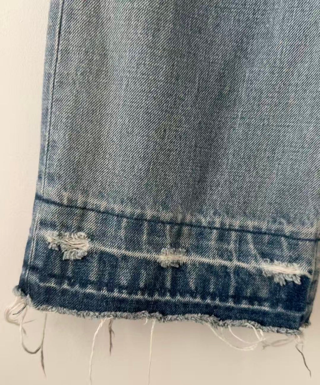 Celine 23SS Wesley Leopard Jeans in Zuma Wash Denim