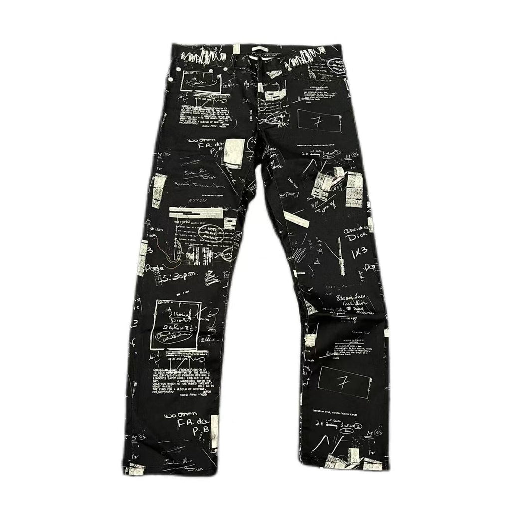 Dior Homme 15SS Handwritten Script Jeans