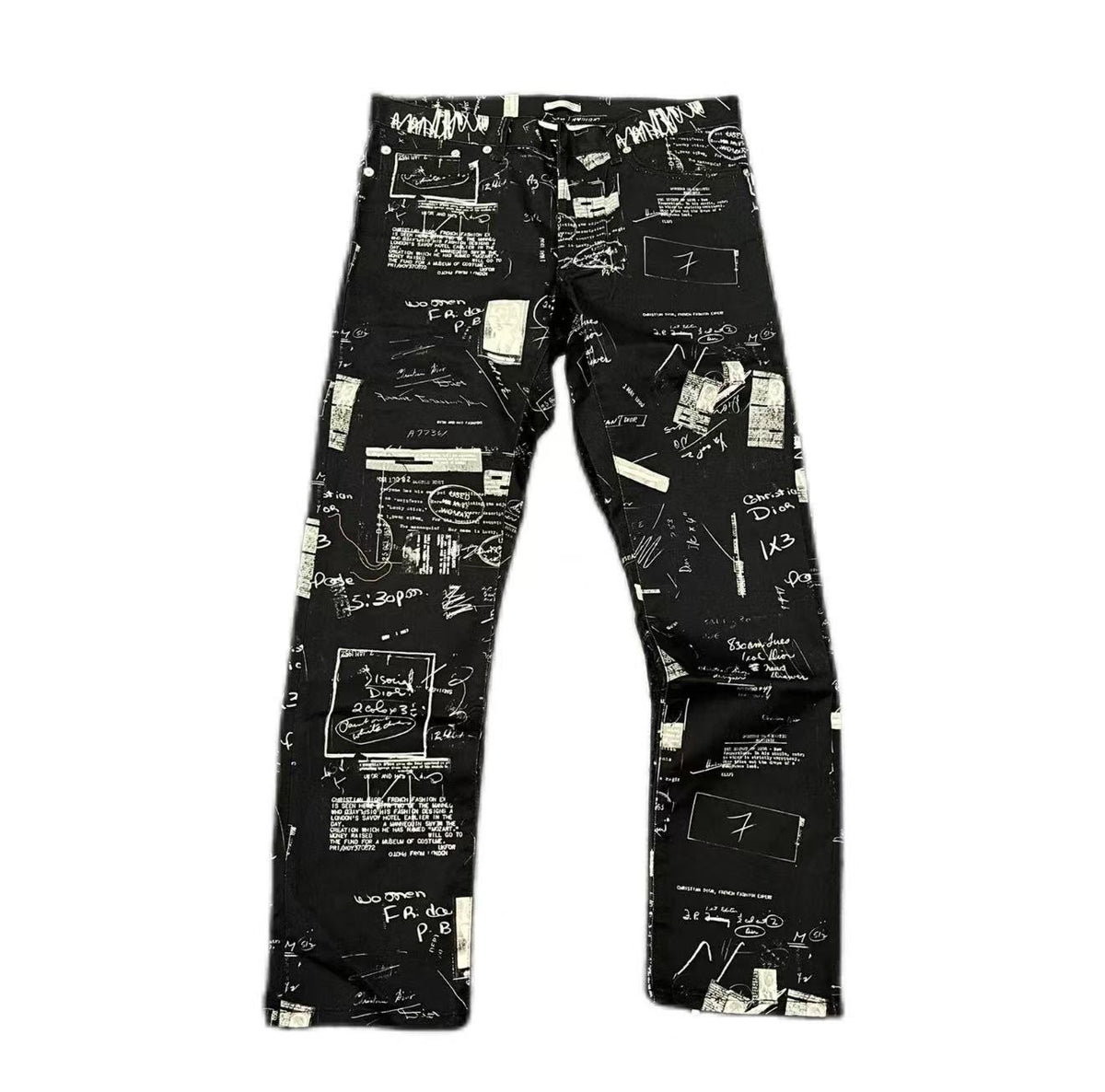 Dior Homme 15SS Handwritten Script Jeans