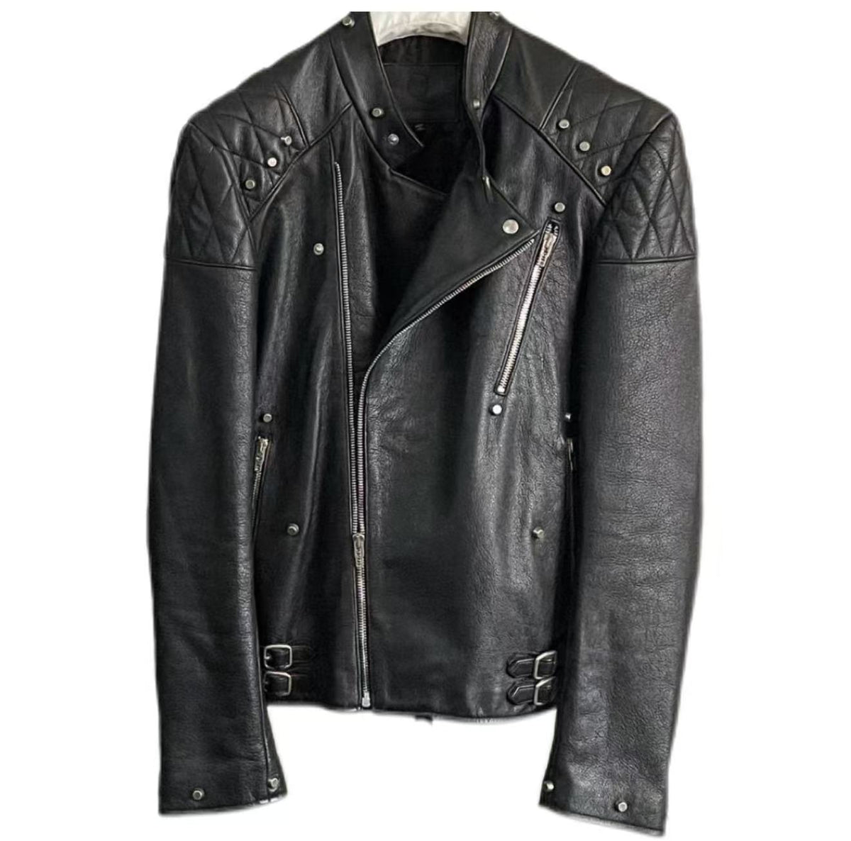 Alexander Mcqueen Swallow Leather Biker Jacket