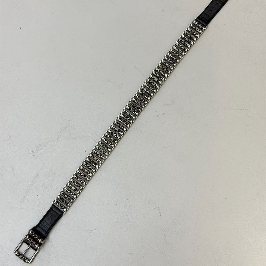 Chrome Hearts Celtic Roller Leather Belt